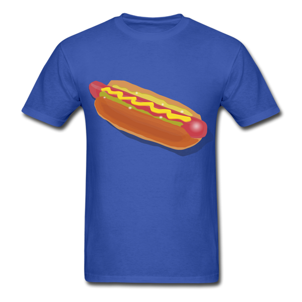 blue hotdog shirt M