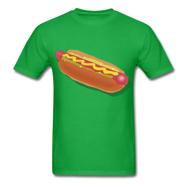 green hotdog shirt S